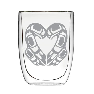 Eagle Heart Double - Wall Glass
