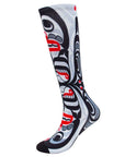 Curtis Wilson Killer Whale Crosshatch Art Socks