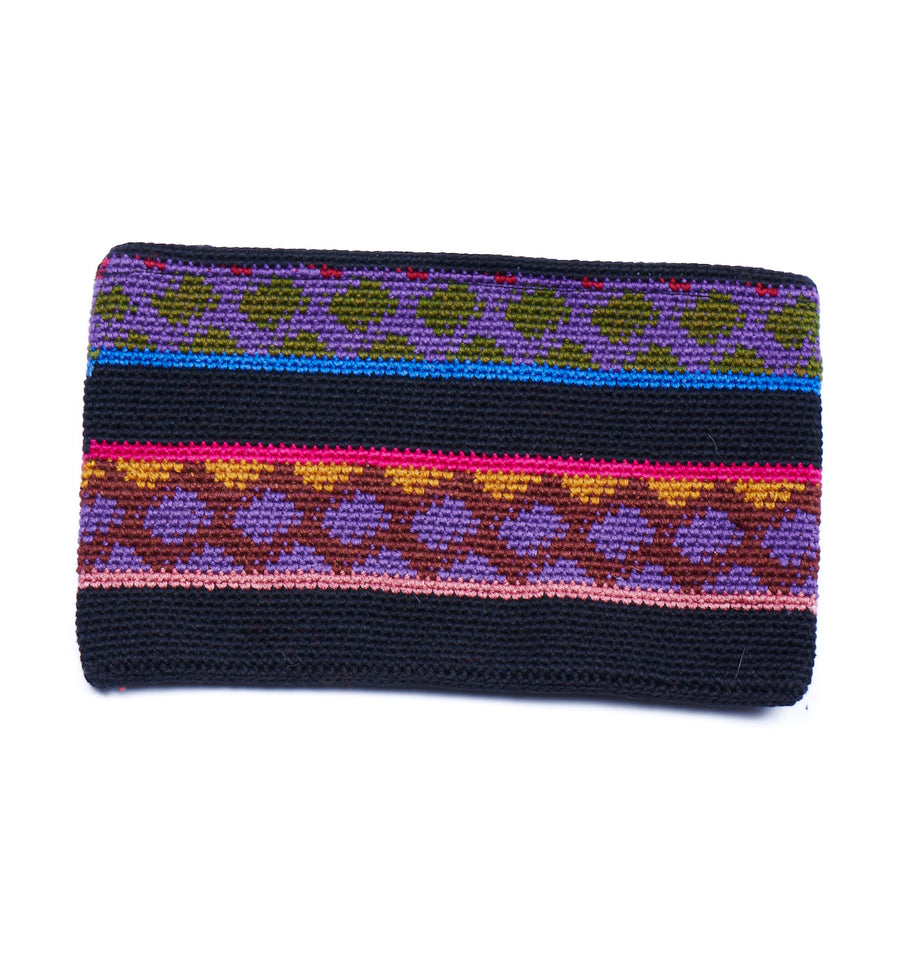 Embroidered Cosmetic Case with zipper