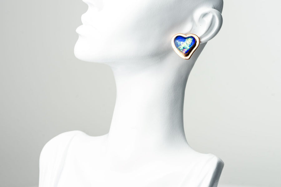Heart Shaped Copper Earrings