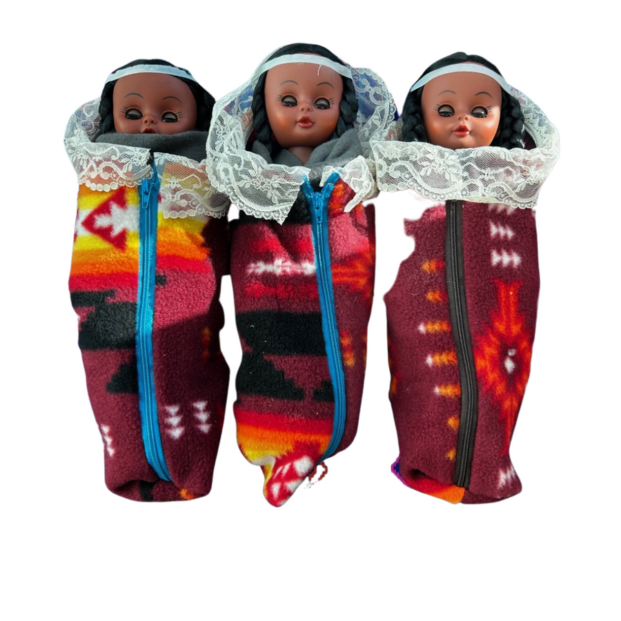 Pattern Blanket-Wrapped Dolls