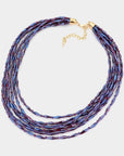 Beaded Bib Layered Necklace