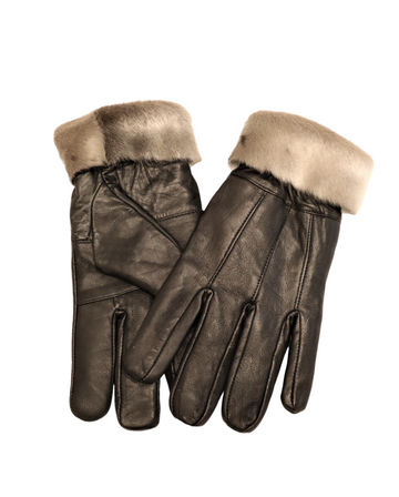 Seal Trimmed Gloves