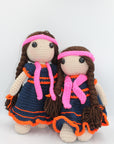 Crochet doll - Blue dress