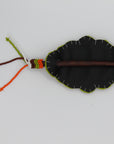 Stick-Barrette Beaded Hairclip with Wooden Stick
