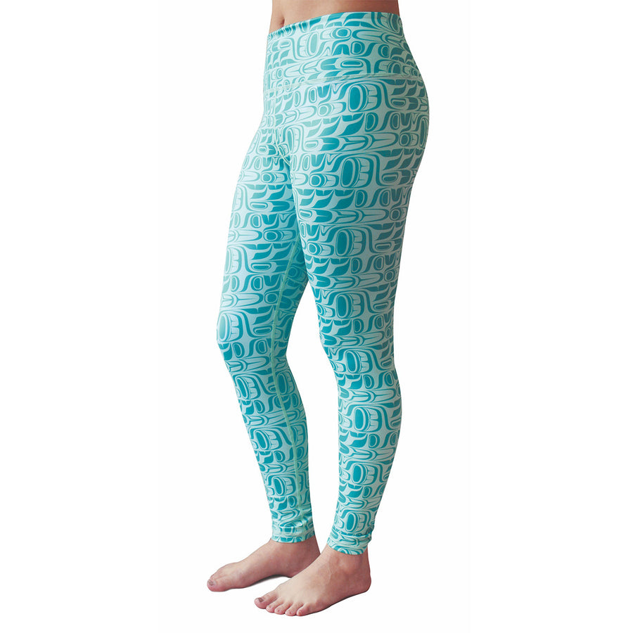 Performance Leggings - Pacific Formline by Paul Windsor