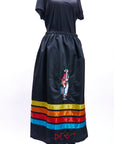 Black Ribbon Skirt - Woman