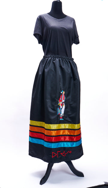 Black Ribbon Skirt - Woman