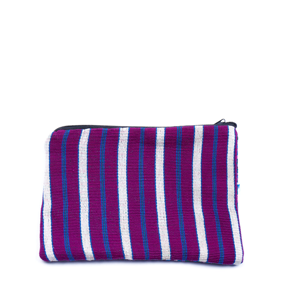 Embroidered Cosmetic Bag with zipper