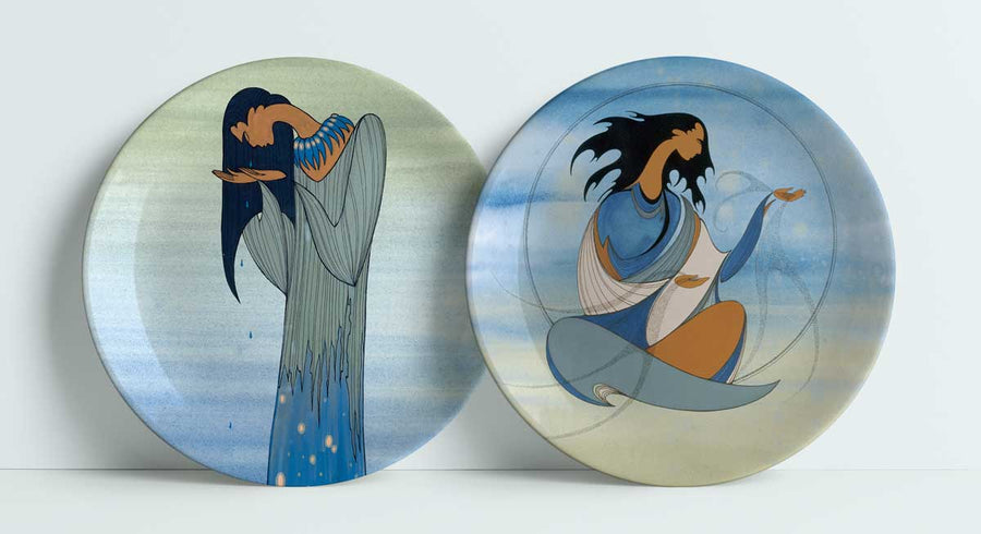 Mother Earth’s Tears/Spirit Of The Winds Decorative Plates