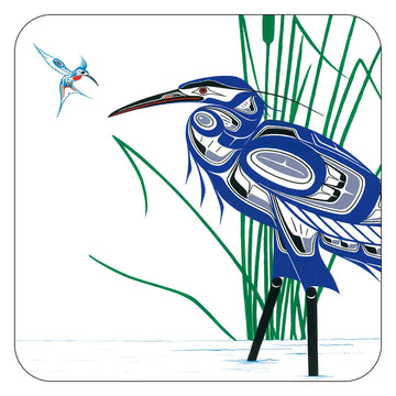 Hummingbird & Blue Heron Coasters