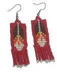 Beaded Native Feather Earrings