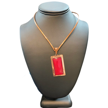 Luxury Copper Red Gem Necklace