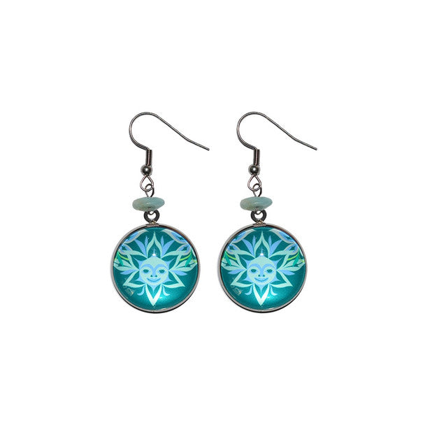 Circle Charm Earrings