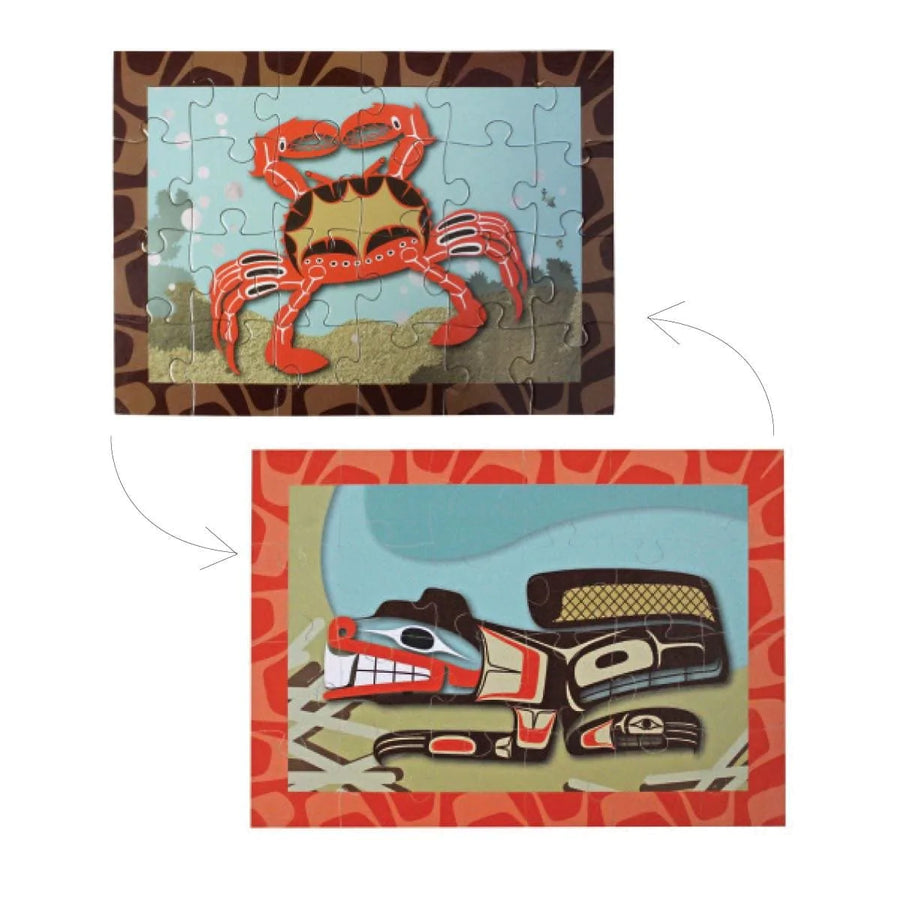 Beaver & Crab Mini Puzzle