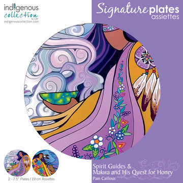 Spirit Guides/Makwa And His Quest For Honey Decorative Plates